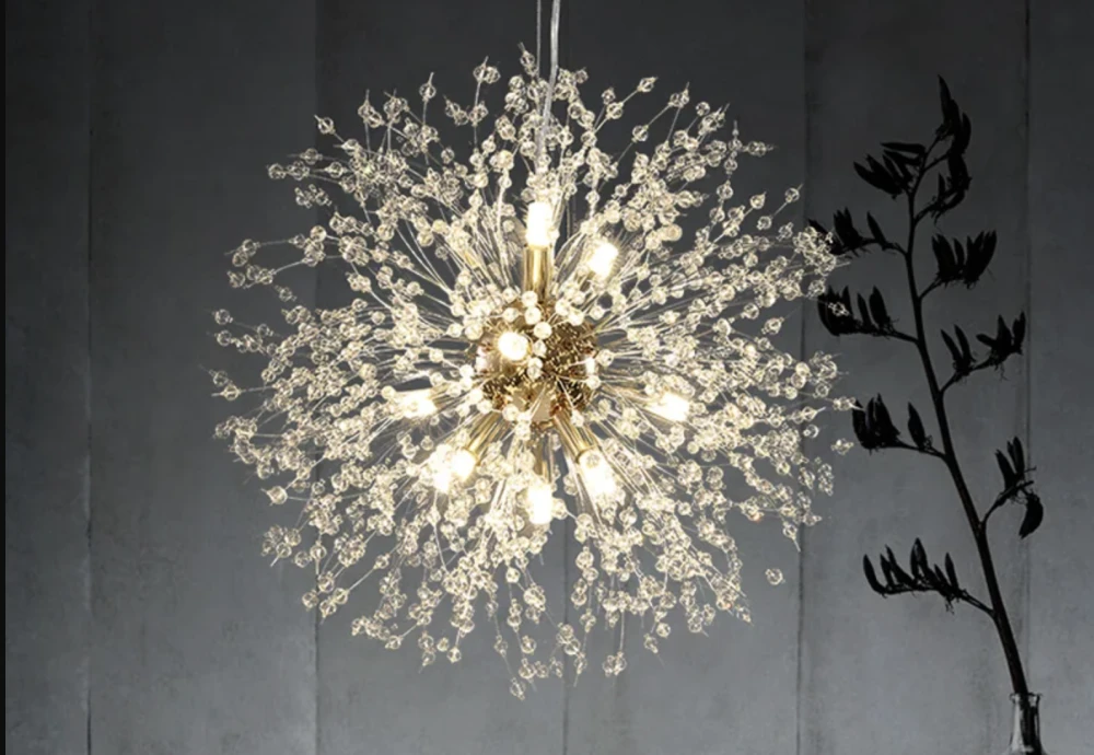 crystal globe chandelier