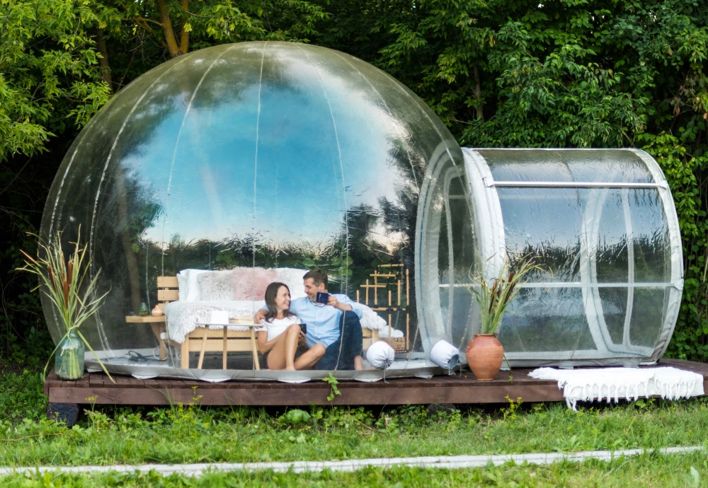 innovative transparent bubble tents