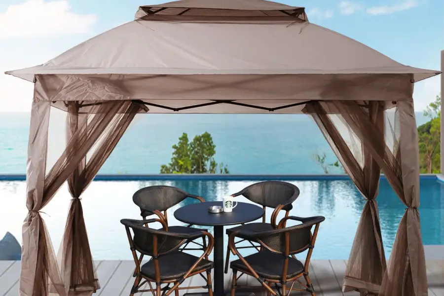 how to decorate a pop up gazebo